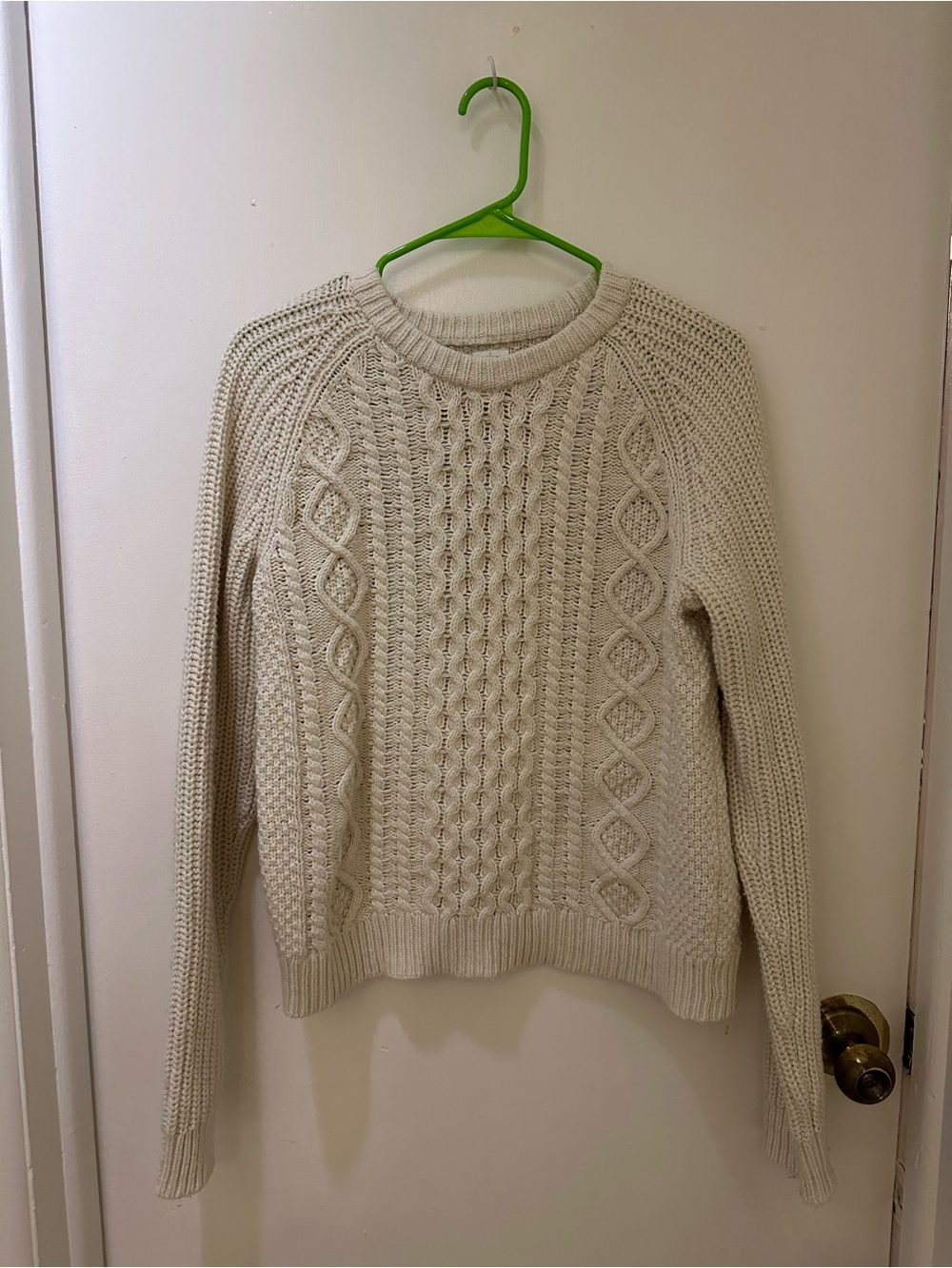 Cream Cable Knit Sweater